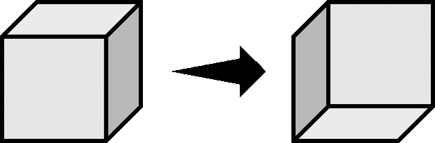 镜像变换造成的内凹渲染