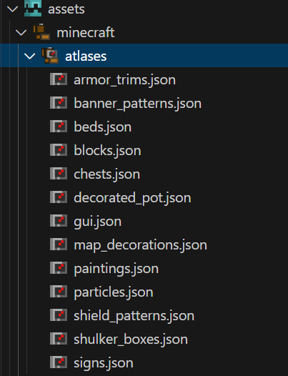 atlases中的配置文件